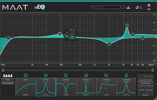 SantaCruzEQ - Affordable Multicolor Minimum Phase EQ